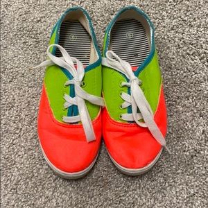 Custom made neon shoes